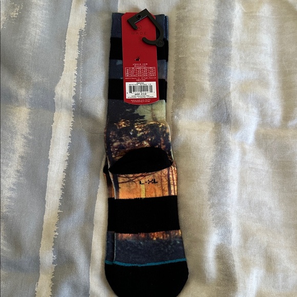 Stance Mens Crew Socks D Wade Collection Combed Cotton Large 9-13 Oblivion Art - Picture 2 of 4